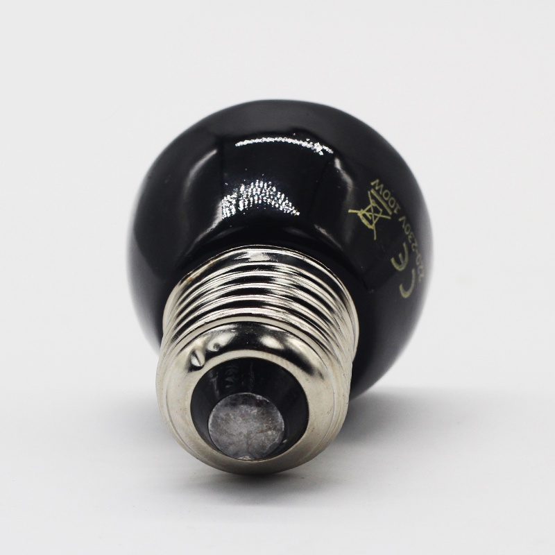 25-100w Đèn sưởi đêm cho bò sát giữ ấm không ánh sáng Đèn sưởi sứ rua combo Đuôi đèn xoay E27 và đèn sưởi đêm combo đèn