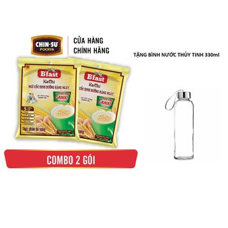 Tặng Bình Nước Thuy Tinh 330ml - Combo 2 Gói Ngũ Cốc Dinh Dưỡng Kachi Canxi Vinacafe -20gói x 25gr