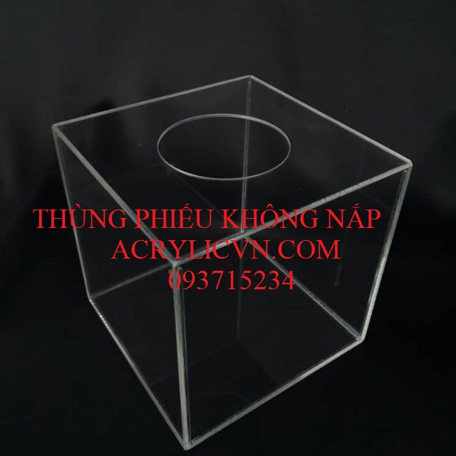 THÙNG PHIẾU/ THÙNG BỐC THĂM TRÚNG THƯỞNG KÍCH THƯỚC 15X15X15 CM