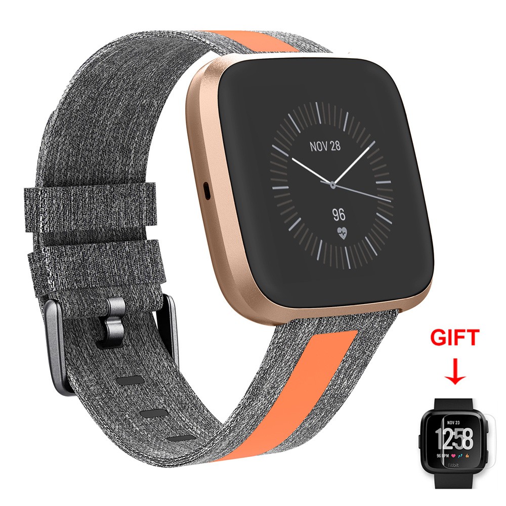 Dây Đeo Bằng Vải Dù Cho Đồng Hồ Thông Minh Fitbit Versa 1 / 2