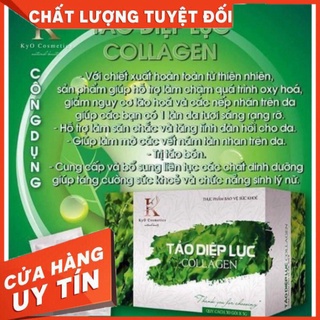 Tảo diệp lục collagen kyo hộp 30 gói.