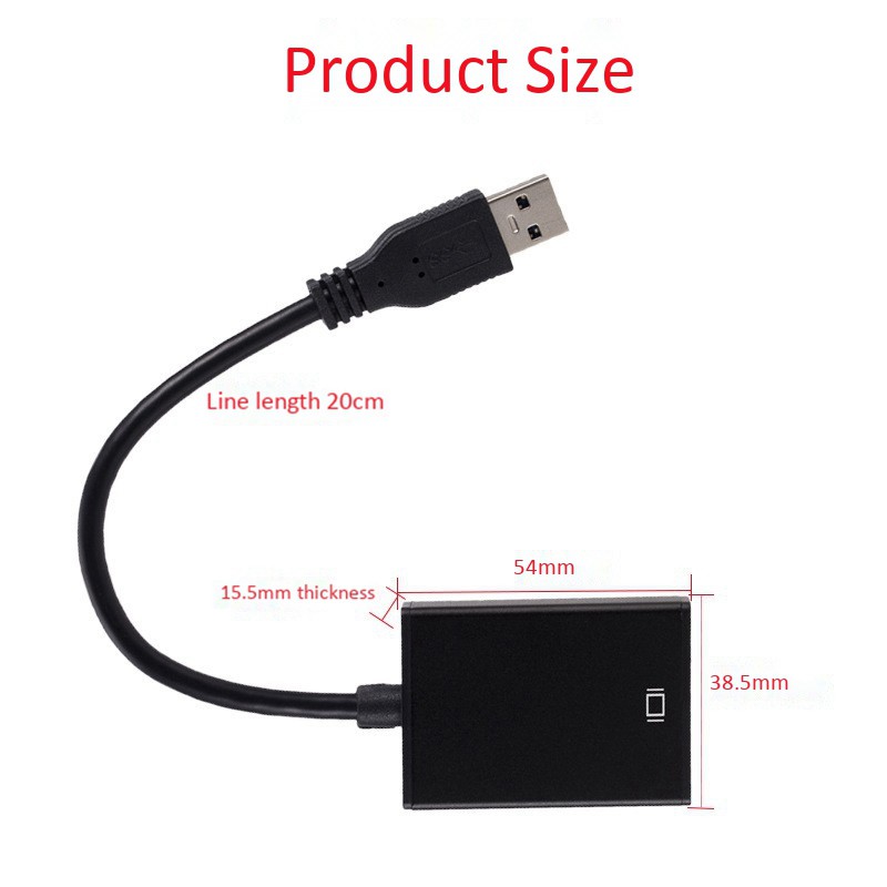 Bộ Chuyển Đổi Usb Sang Hdmi 3.0 Sang Hdmi Hd 1080p | BigBuy360 - bigbuy360.vn