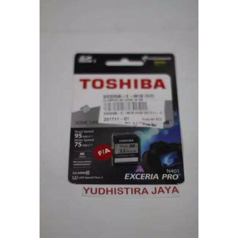 Linh Kiện Điện Tử Toshiba Sdhc N401 Exceria Pro 32gb 4k 100% Chính Hãng