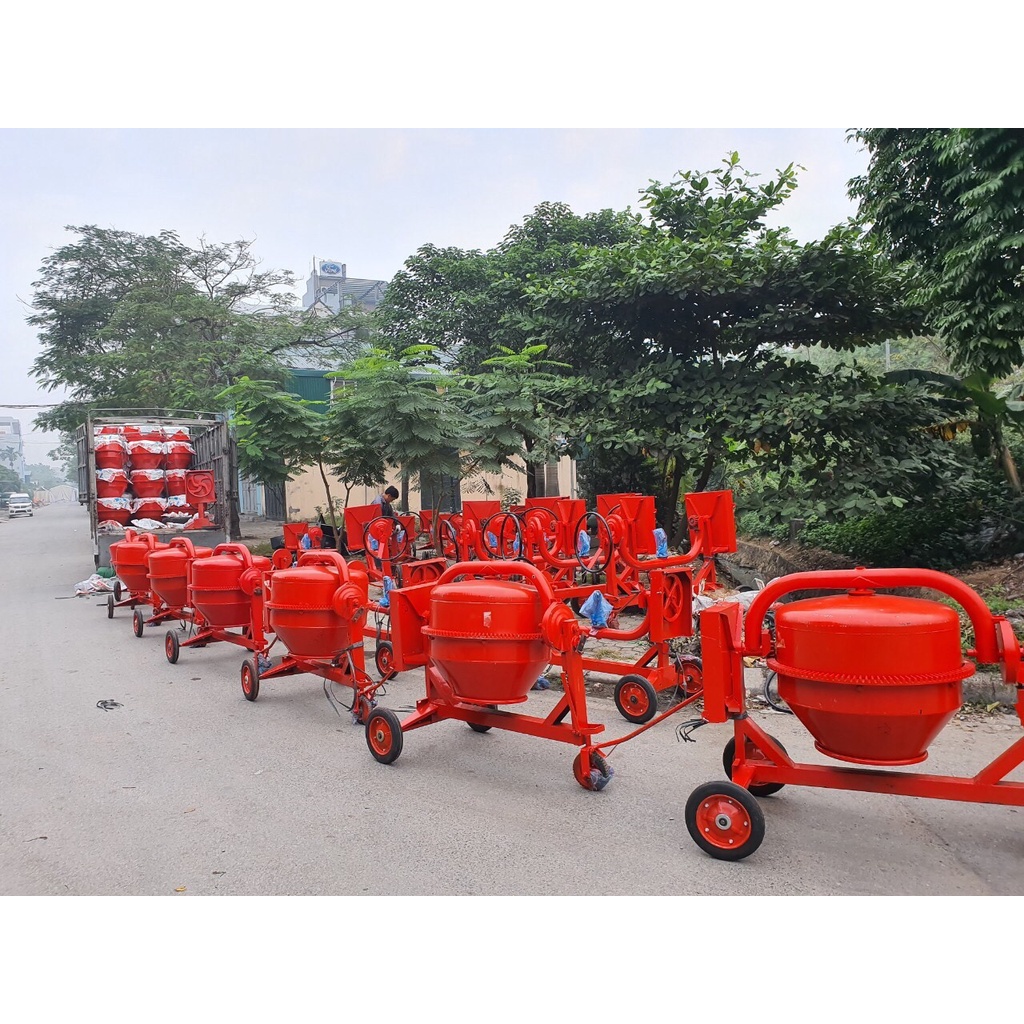 Máy trộn bê tông 250l, máy trộn vữa không kèm động cơ trộn 1/2 bao xi măng - Cường Phát