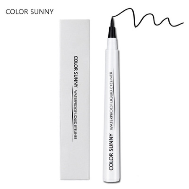 ( TẶNG KHUÔN KẺ ) KẺ MẮT DẠ WATEROOF COLOR SUNNY