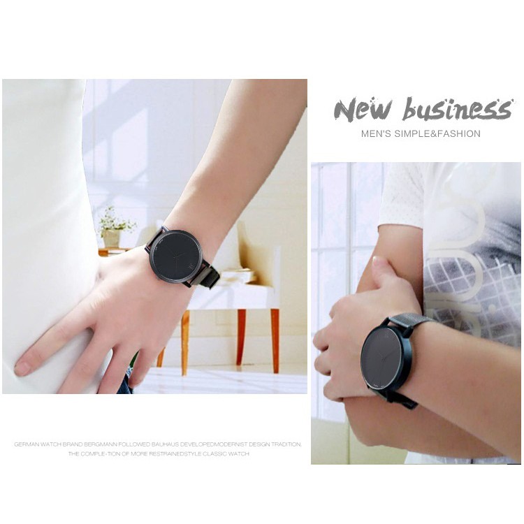 Đồng hồ thời trang nam dây da tổng hợp Geneva PKHRGE045-1 (total black) | BigBuy360 - bigbuy360.vn