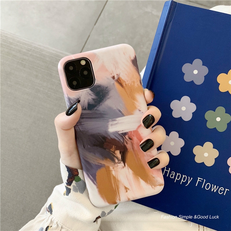Ốp Lưng Họa Tiết Tranh Sơn Dầu Cho Iphone11Promax / Xr Apple Xs / 8 / 7plus 6s Iphone12 / 12proins | BigBuy360 - bigbuy360.vn