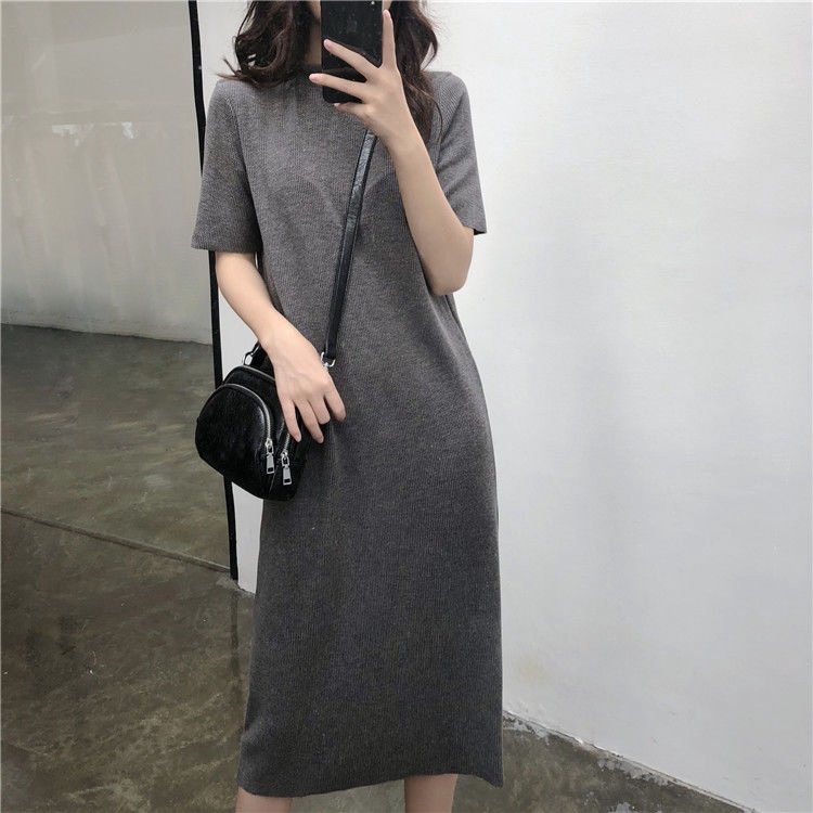 [Mã FAGREEN55 giảm tới 30K đơn 99K] Đầm Thun Dáng Dài Ngắn Tay Thời Trang Dạo Phố Năng Động 123660 | BigBuy360 - bigbuy360.vn