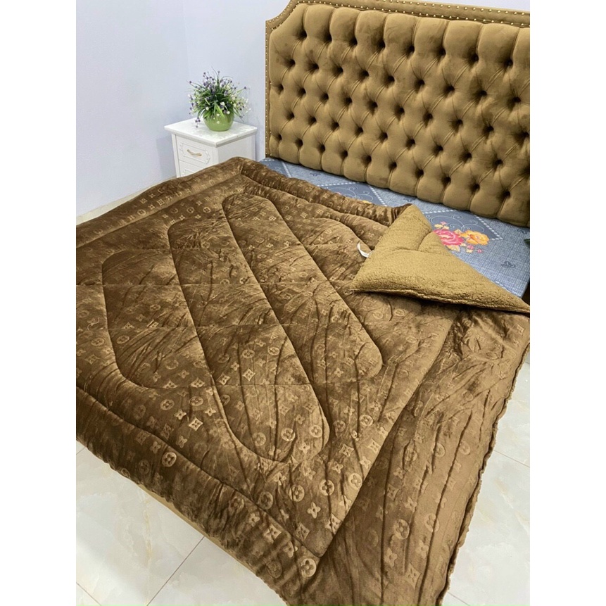 Chăn lông cừu thương hiệu, Chăn đắp đại hàn mềm mịn, ấm áp hàng dày loại 1(ảnh thật)