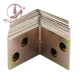 Set 12 nẹp góc bằng kim loại 90 độ màu đồng thau để treo kệ