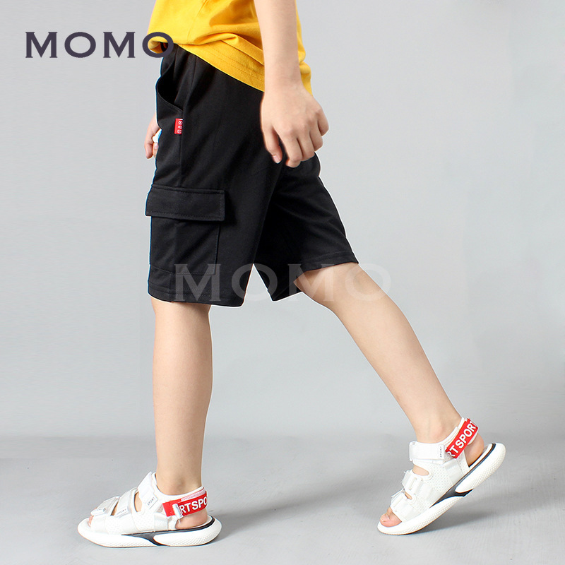 Quần Short Cotton Màu Trơn Kiểu Dáng Đơn Giản Cho Bé Trai 7-11 Tuổi