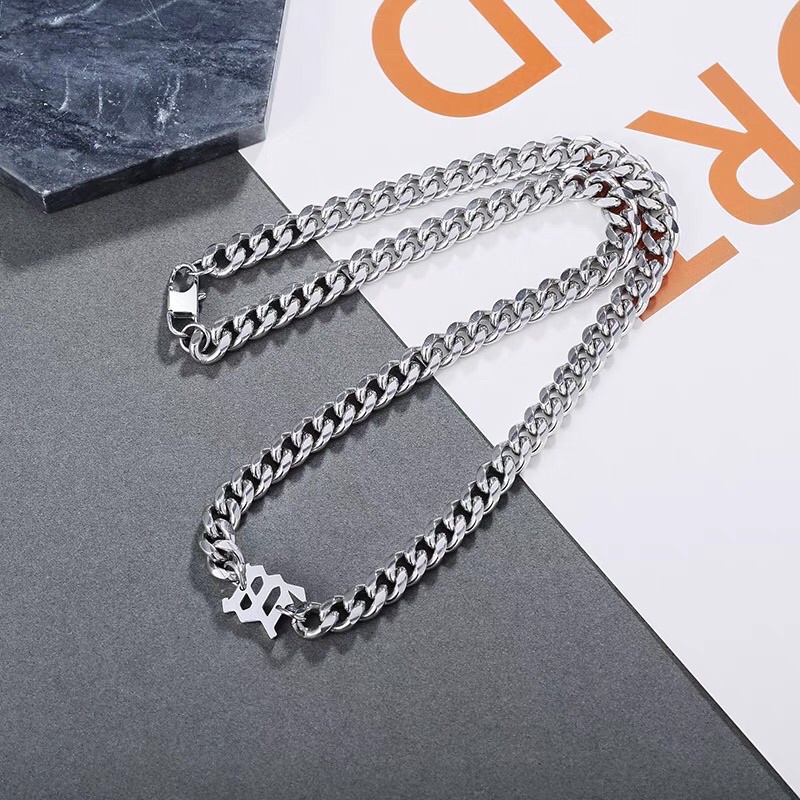 DÂY CHUYỀN XÍCH CHỮ M THÉP TITAN KHÔNG GỈ