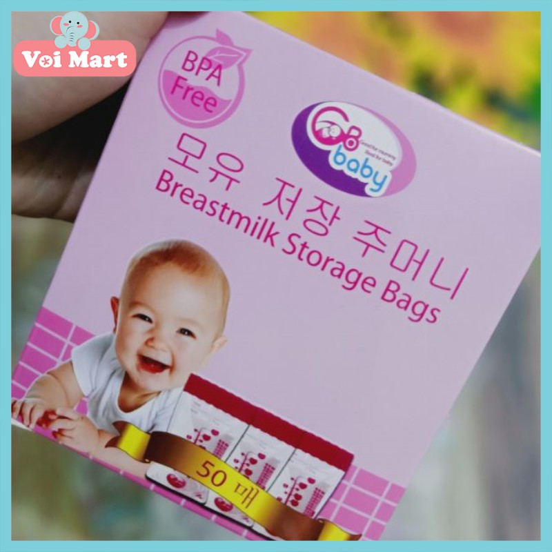 ⭐DEAL SOCK⭐ TÚI TRỮ SỮA GB BABY HÀN QUỐC 250ML HỘP 50 TÚI