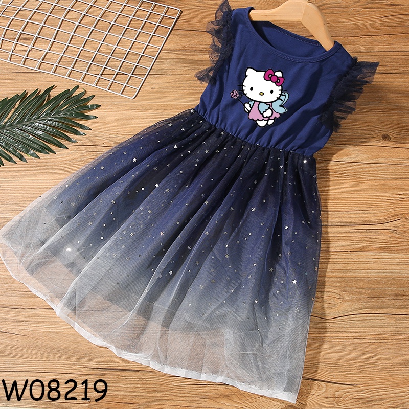 Hello kitty Chân Váy Xòe Kiểu Hoạt Hình Xinh Xắn Đáng Yêu Cho Bé Gái