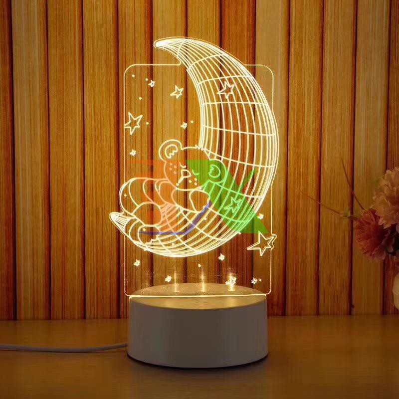 Đèn ngủ, đèn trang trí Led 3D, nhiều hình độc đáo ngộ nghĩnh