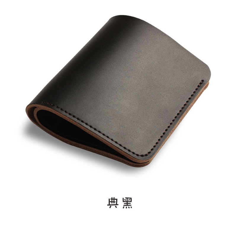 Ví da bò hai lớp dáng ngắn làm thủ công thời trang cao cấp cho nam