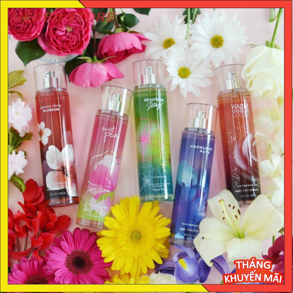 🐷 Xịt thơm Bath & Body Works Fine Fragrance Mist Hương Cucumber Melon #heobu