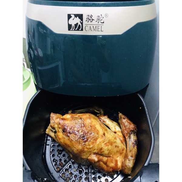 Nồi chiên không dầu Camel 7l màu xanh cảm ứng mẫu mới nhất