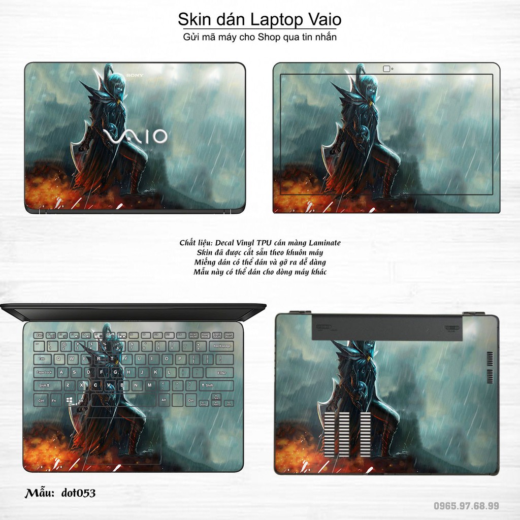 Skin dán Laptop Sony Vaio in hình Dota 2 _nhiều mẫu 9 (inbox mã máy cho Shop)