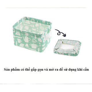 Giỏ đựng đồ size nhỏ bằng vải canvas