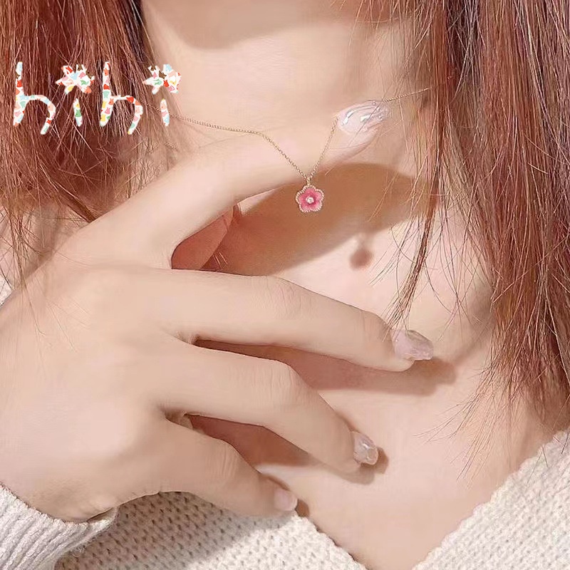 Vòng cổ Mặt Hoa Đính Đá Pha Lê Thời Trang Cho Nữ