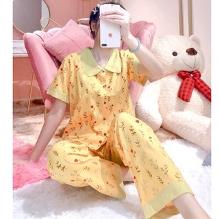 ĐỒ BỘ MẶC NHÀ PYJAMA HOA CỔ SEN LỤA 100D (NHIỀU MẪU)