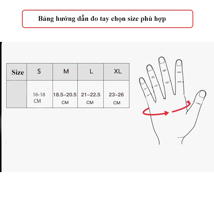 Găng tay tập tạ thể hình hở mu OM1