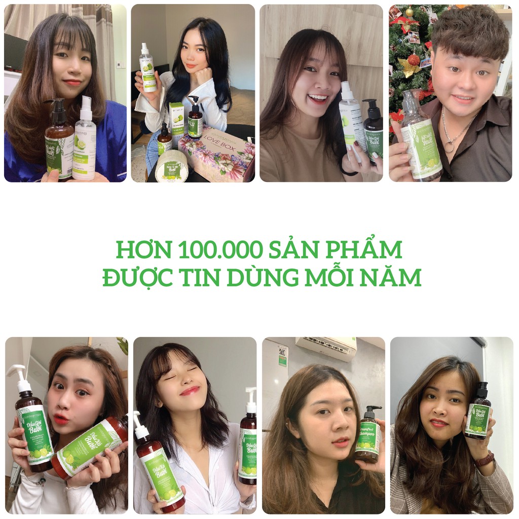 Kem Ủ Tóc Bưởi Phục Hồi Tóc Hư Tổn, Kích Thích Mọc Tóc Từ Tinh Dầu Bưởi Nguyên Chất MILAGANICS 250gr (Hũ) | BigBuy360 - bigbuy360.vn