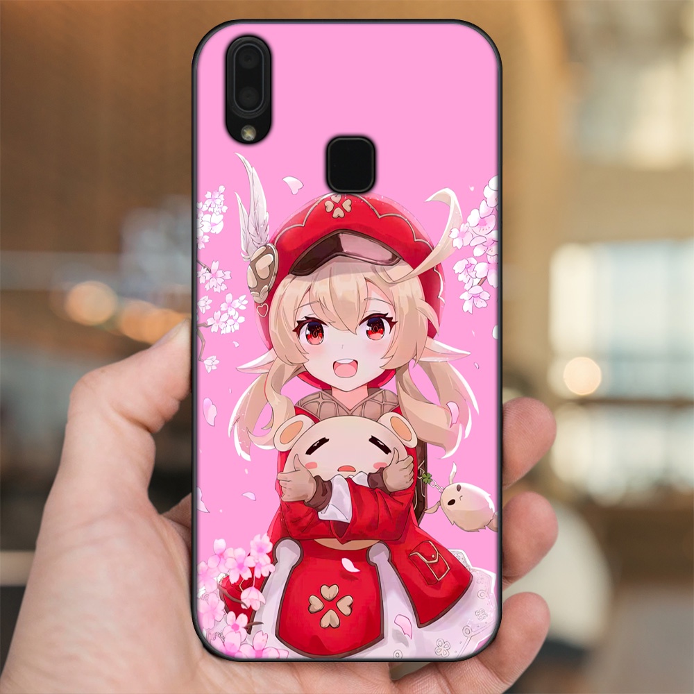 Ốp lưng Vivo Y91, Y95 viền đen in hình Klee Genshin Impact