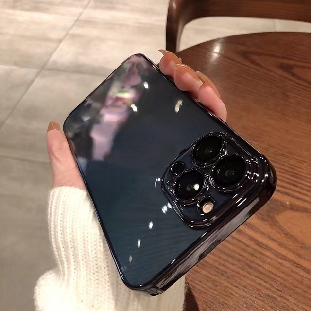 Ốp Điện Thoại TPU Silicon Mềm Trong Suốt Mạ Viền Cho for iPhone 14 Pro MAX 13 Pro MAX 12ProMax 11ProMax 7 8 Plus SE X XS MAX XR