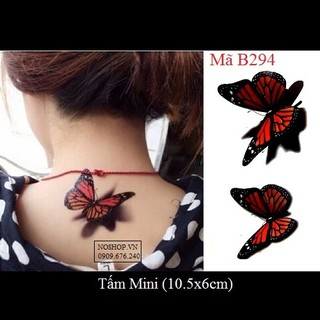 Xăm dán tattoo bướm B294