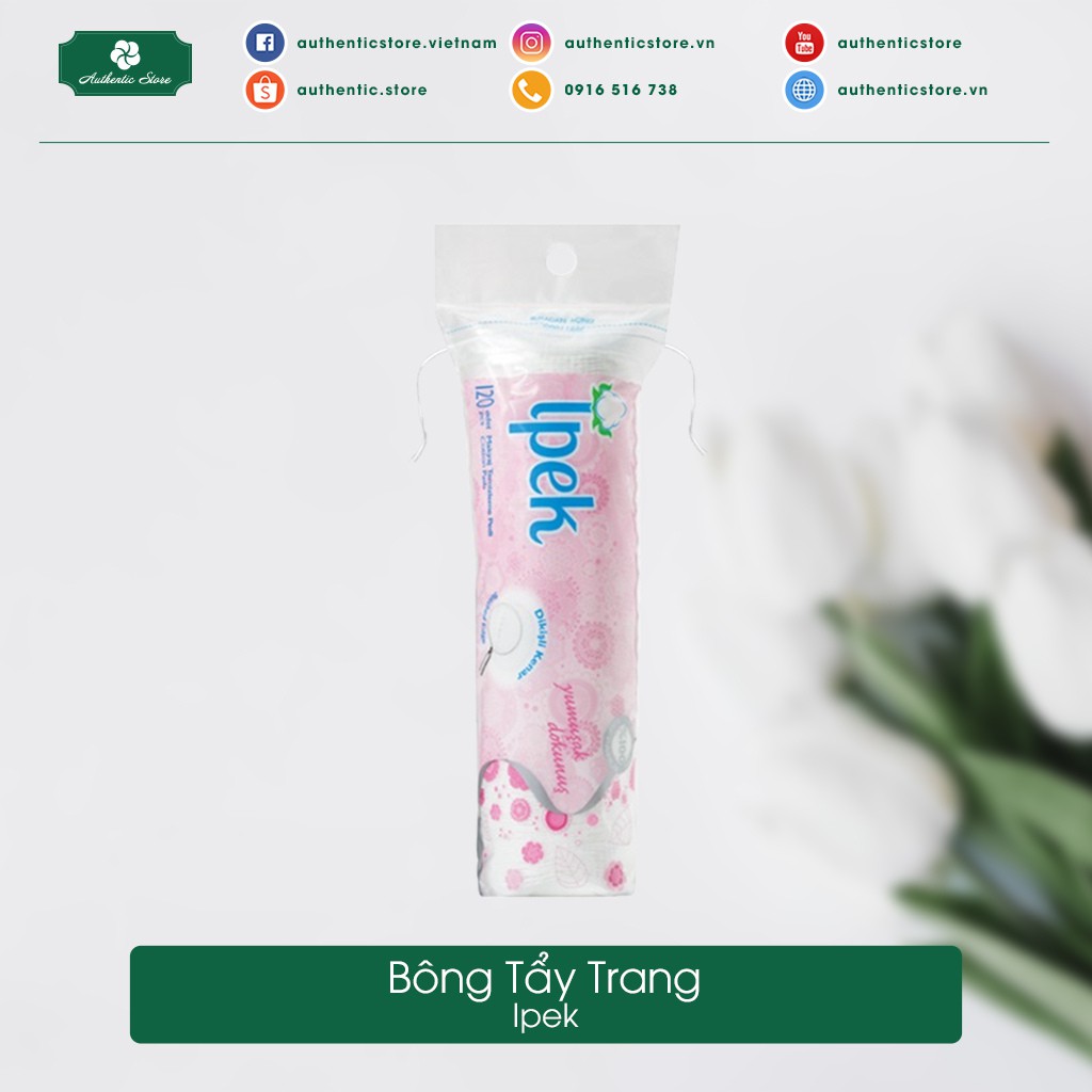 Bông Tẩy Trang Ipek Cotton Pads Thổ Nhĩ Kỳ 130 Miếng