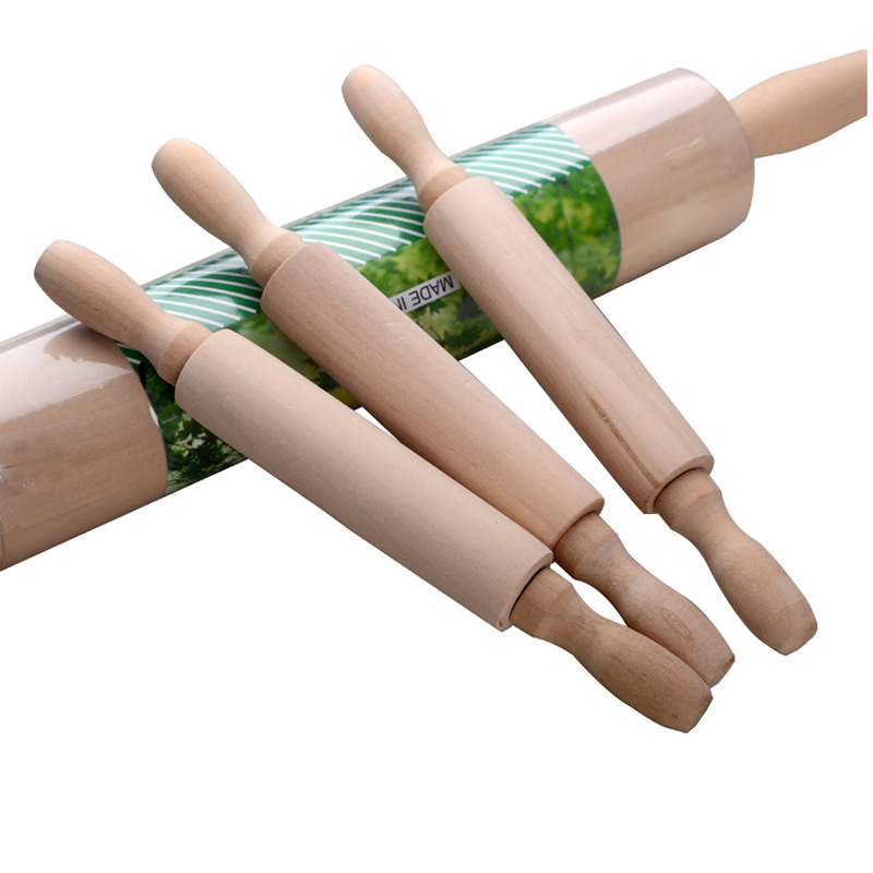 [Mã Cls2404A Giảm 30K Đơn 150K] Cán Lăn Bột Diy Cầm Tay Bằng Gỗ Tiện Dụng Cho Nhà Bếp
