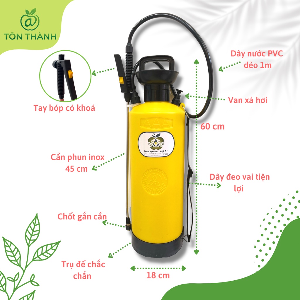 BÌNH XỊT TƯỚI CÂY 5L 8L AAA