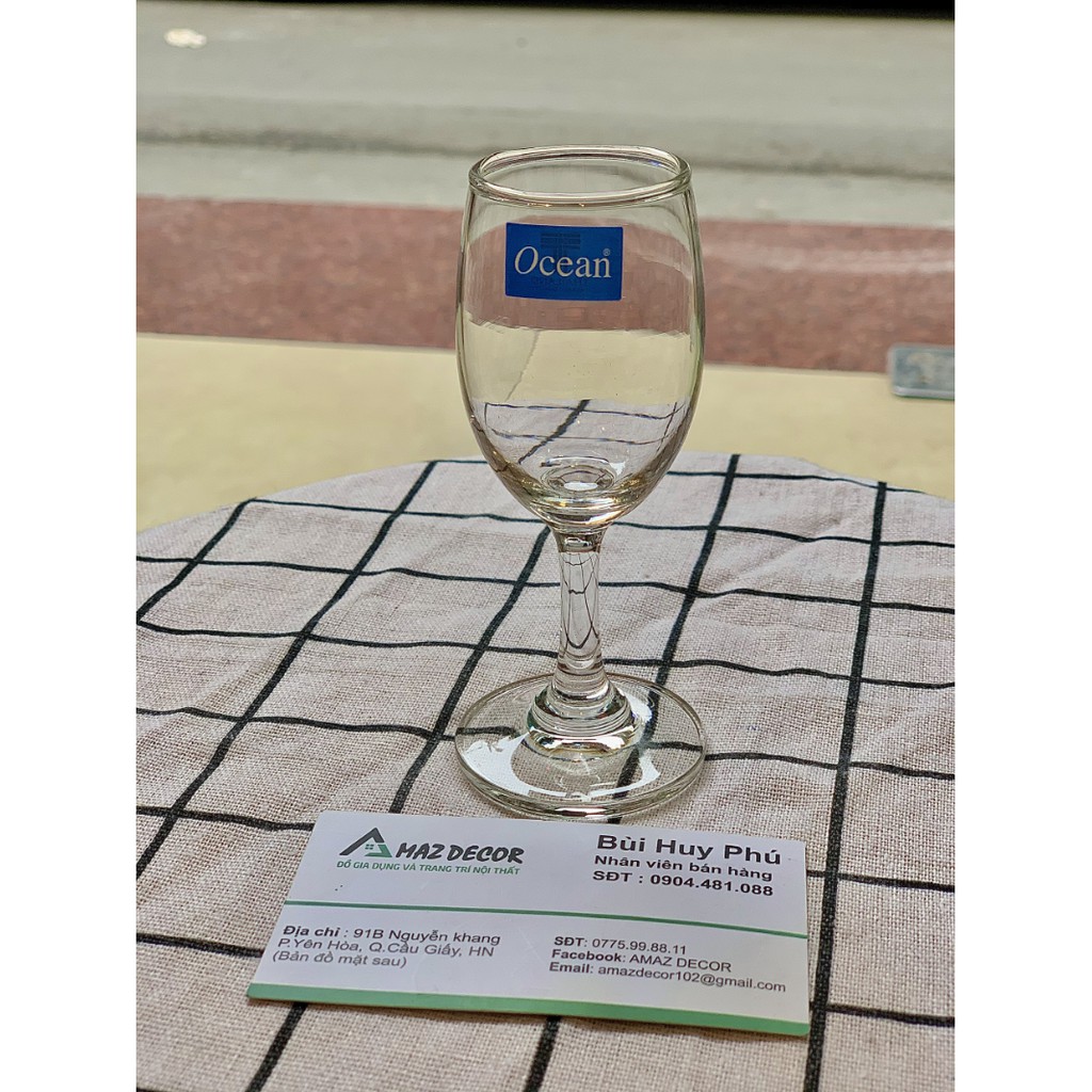 [Đại lý ocean] Bộ 6 ly rượu vang nhỏ thủy tinh Ocean thái lan có chân uống rượu tây champagne 60ml đẹp cao cấp