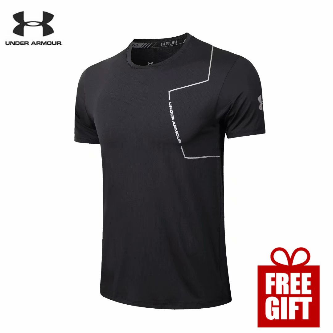 UNDER ARMOUR Áo Thun Thể Thao Nam Tay Ngắn Cổ Tròn Năng Động