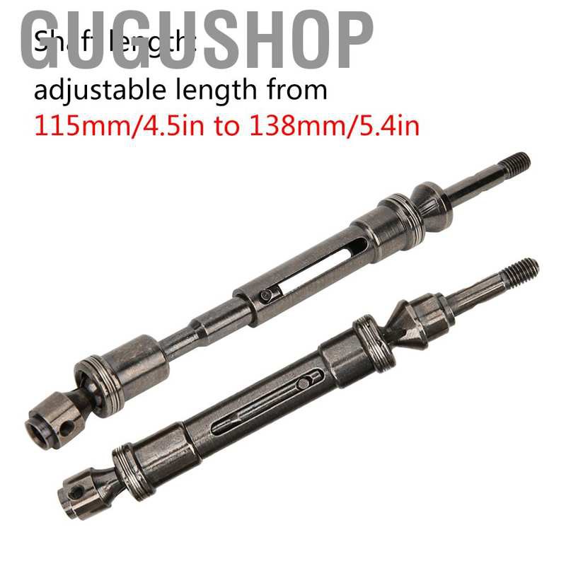 Gugushop For Traxxas 1/10 Slash 4x4 SLA017 SLA018 Metal Front/Rear Drive Shaft Accessory