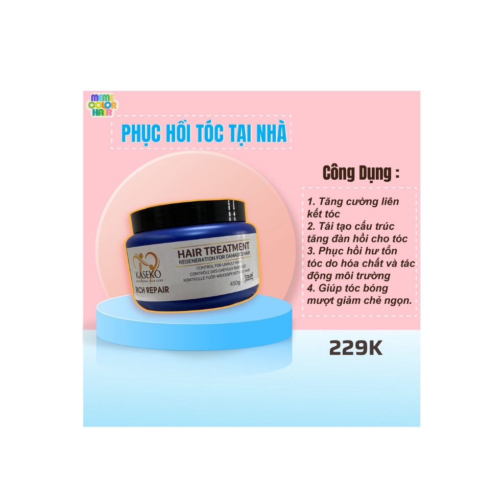 Phục hồi tóc tại nhà ( kem ủ phục hồi tóc )