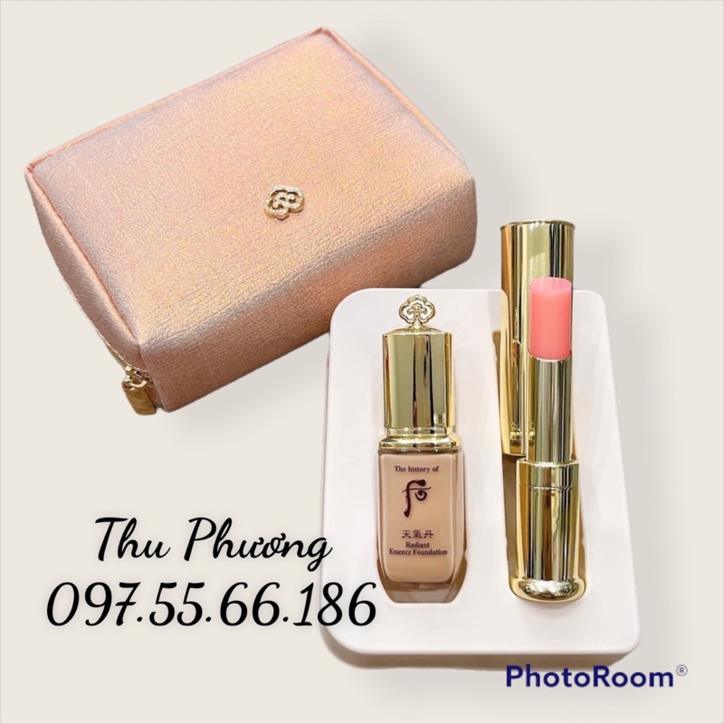 Set Son Dưỡng Môi Whoo Gongjinhyang Mi Glow Lip Balm Màu đỏ/hồng null Full Size 3,3g