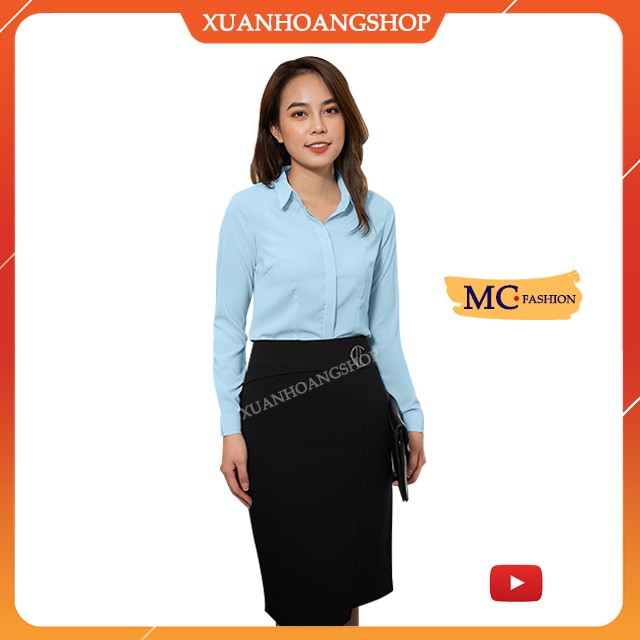 Chân Váy Bút Chì Dài Mc Fashion, Kiểu Nữ Công Sở, Dáng Ôm, Lưng Cạp Cao 2 Màu (Đen – Xanh Tím Than), Đẹp, Cv0389, Xẻ Tà | BigBuy360 - bigbuy360.vn