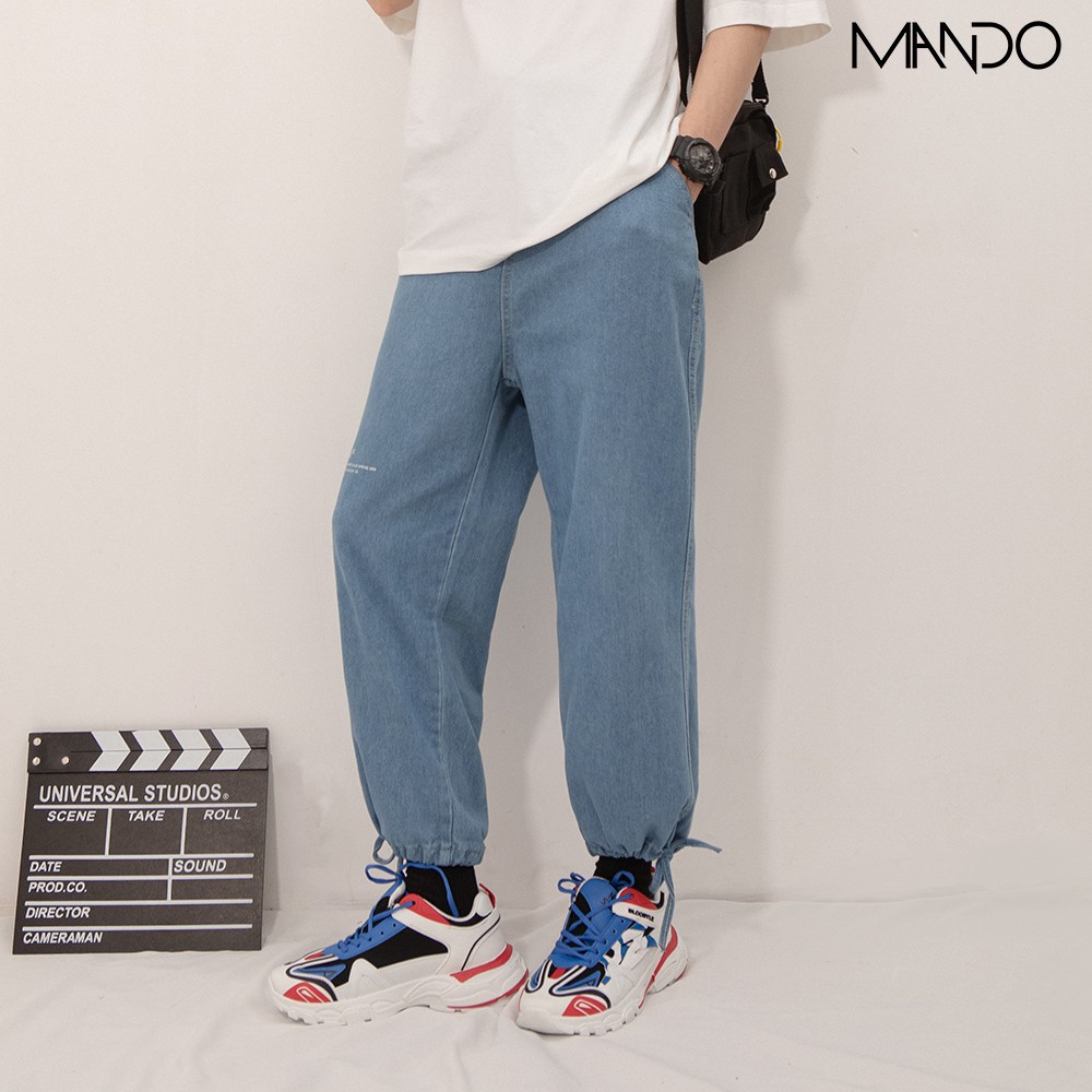 Quần jean baggy nam form dáng rộng quần bò nam Hàn Quốc thời trang Mando - QJN006 | BigBuy360 - bigbuy360.vn