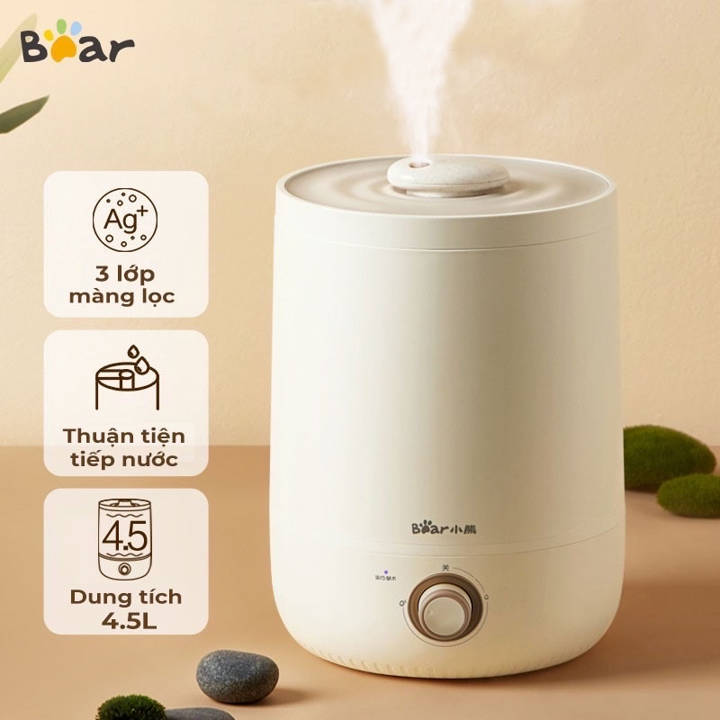 Máy phun sương tự động cao cấp BEAR JSQ-C50Q1/JSQ-C45U1 - Máy tạo ẩm khuếch tán tinh dầu -Dung tích 3-4.5L-Công suất 30W