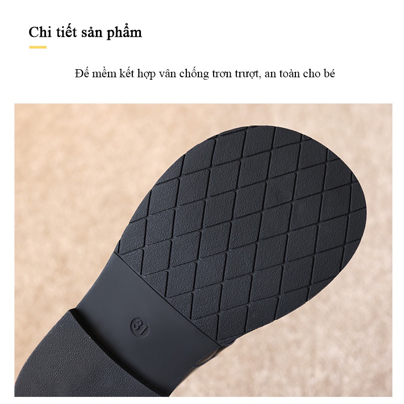 Giày búp bê sandal cho bé gái da bóng đế mềm màu trắng/đen/nâu GL048