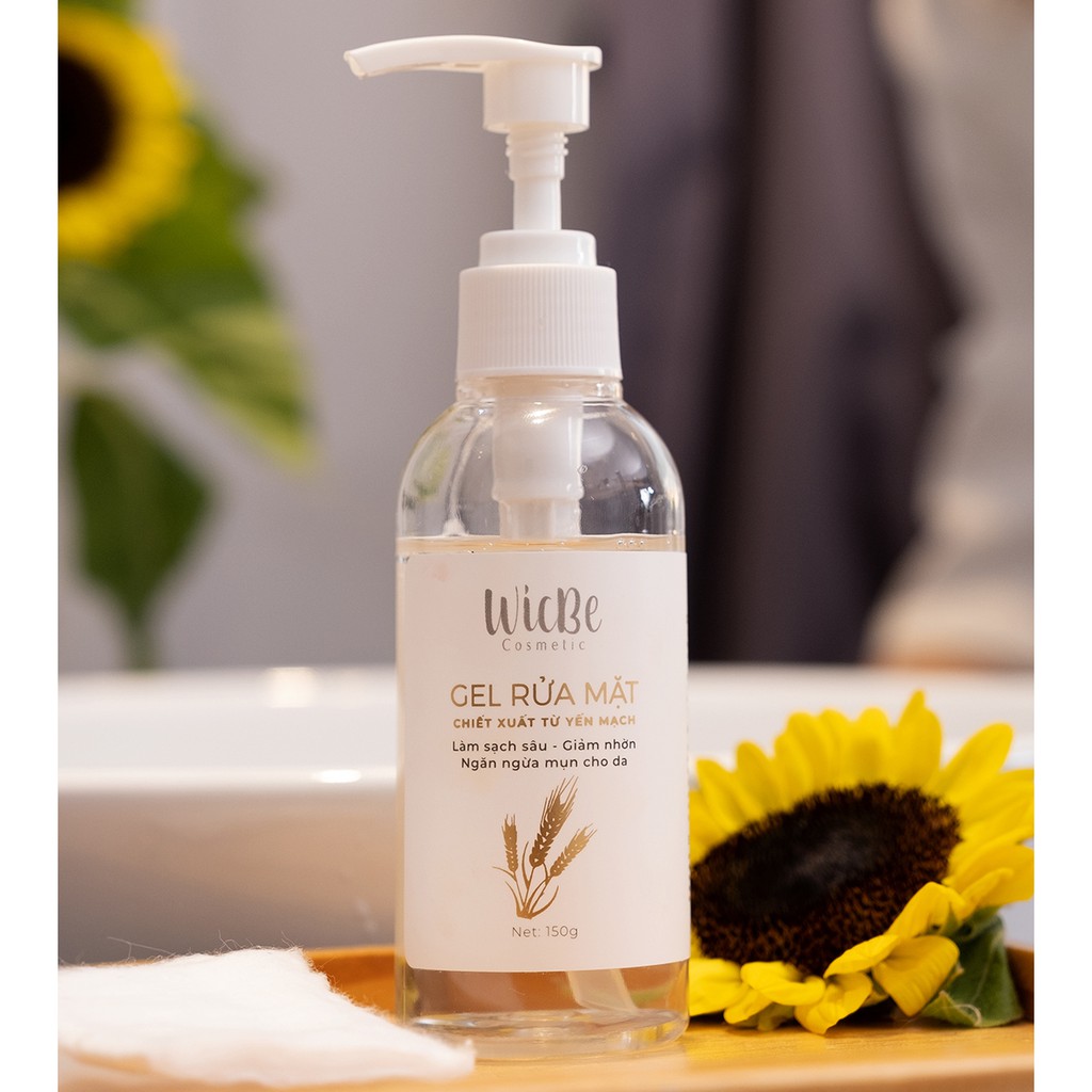 Gel Rửa Mặt Ngừa Mụn, Sạch Nhờn, Se Khít Lỗ Chân Lông Yến Mạch Wicbe 150g - Sosenco | BigBuy360 - bigbuy360.vn