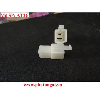 Giắc nhựa đầu CÁI 2P 6.3 có lưỡi - AT26 ( 1 bịch / 10 Cái) 11,000đ