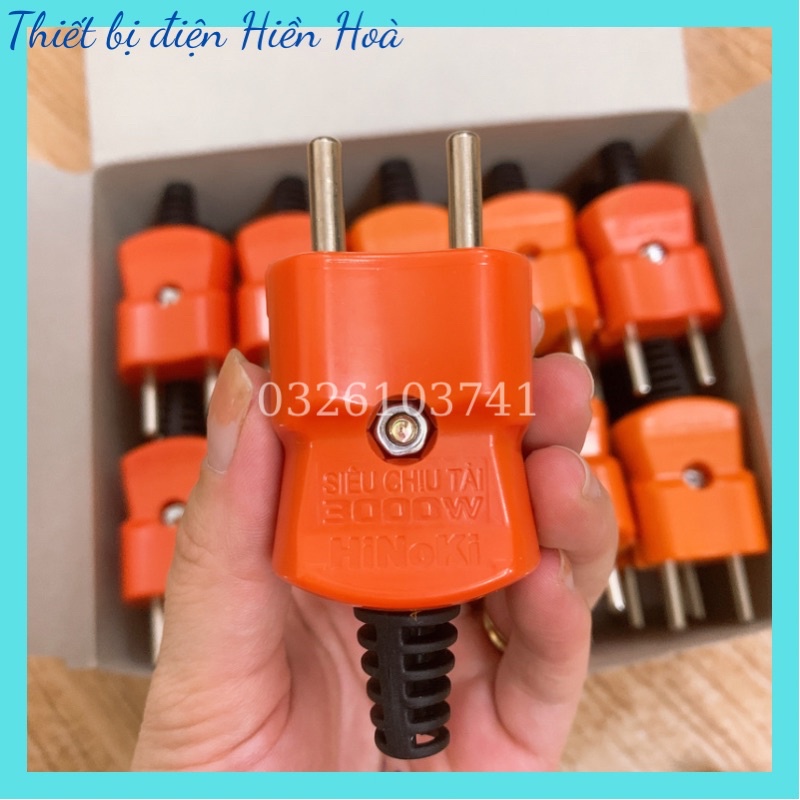 Phích cắm điện chịu tải 3000w - Phích cắm siêu chịu tải Hinoki
