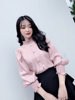 Áo cổ chun cúc ngọc A612 KYMIE