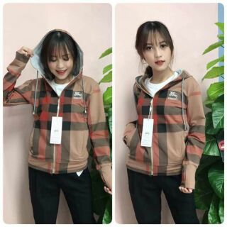 áo chống nắng kẻ burberry