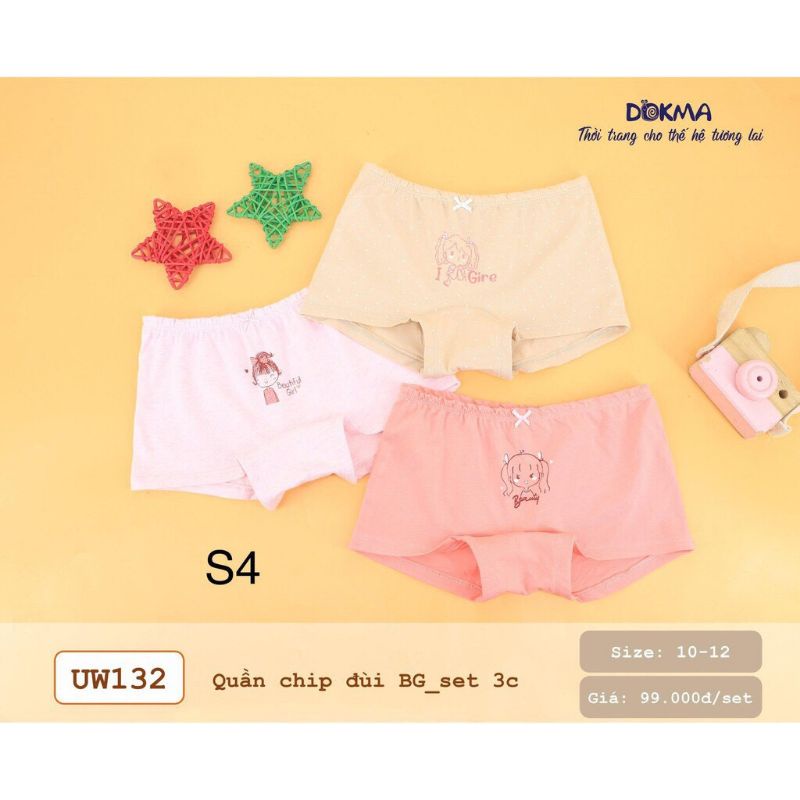 Quần đùi chip bé gái DOKMA