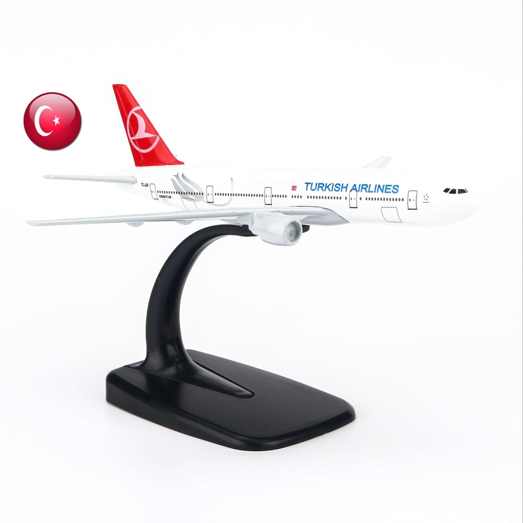 Mô hình máy bay Turkish Airlines Boeing B777 16cm Everfly